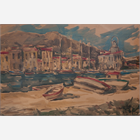 PORT DE CASSIS - Signed,dated and situated in the lower right "CASSIS 1928"