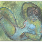 NUD - Signed and dated in the lower left "Roman Viktor,1962"